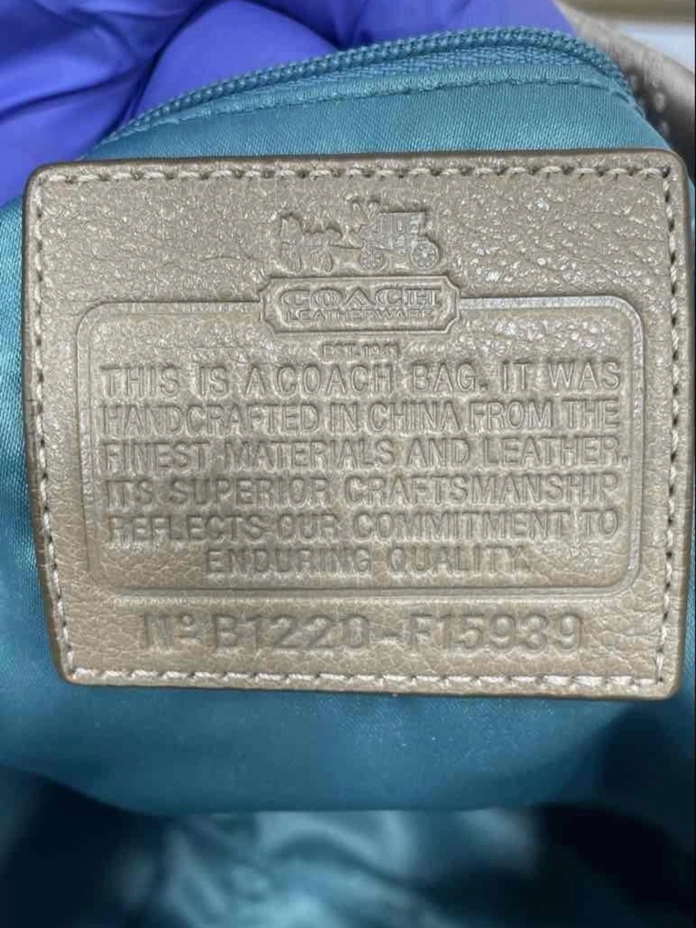 Coach Madison Dotted OP Art Sophia style number 15935 - Picture 4 of 5